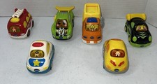 Vtech Go Go Smart Wheels Interactive Vehicles Lights  Sounds Cars Lot Of 6
