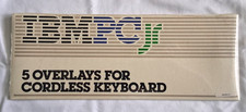 IBM PCjr 5 Overlays for Cordless Keyboard - Sealed NOS