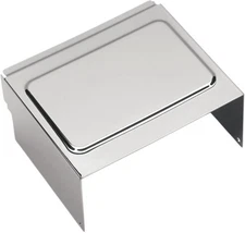 DS Battery Side Cover Raised for AGM Batteries Chrome Harley Davidson
