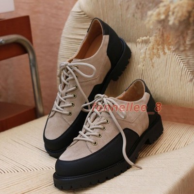Retro American Style Mens Lace Up Real Leather Outdoor Climbing Derby Shoes Size