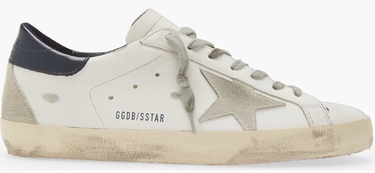 GOLDEN  SUPERSTAR ホワイト/グレー Size 9 - Golden Goose Superstar White Navy for sale online | eBay
