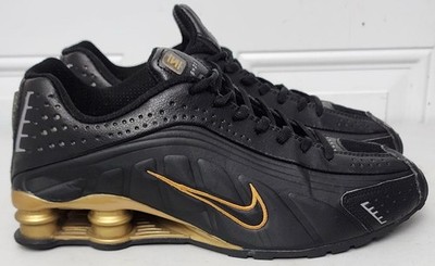 Size 11 - Nike Shox R4 Running Shoes Black Gold BV1111-100