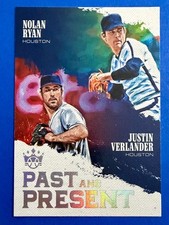 2018 Panini Diamond Kings - Past and Present Nolan Ryan, Justin Verlander #PP5