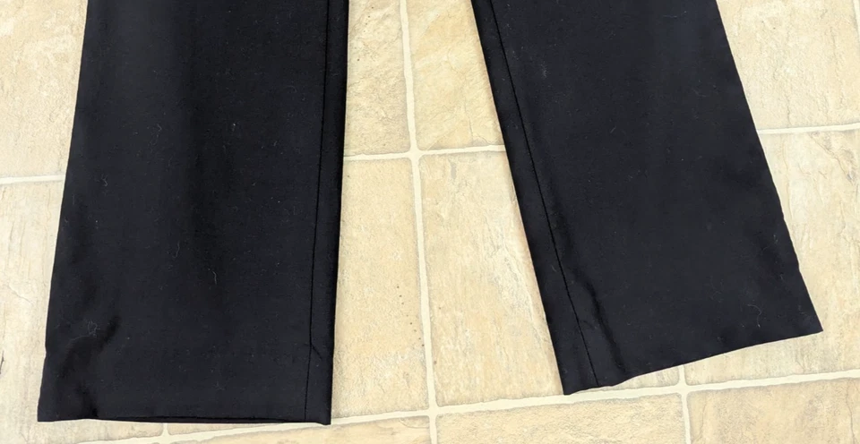 Banana Republic 尺寸 12 Logan 裤子羊毛混纺衬里中腰 1361 — 第 3/4 张图片