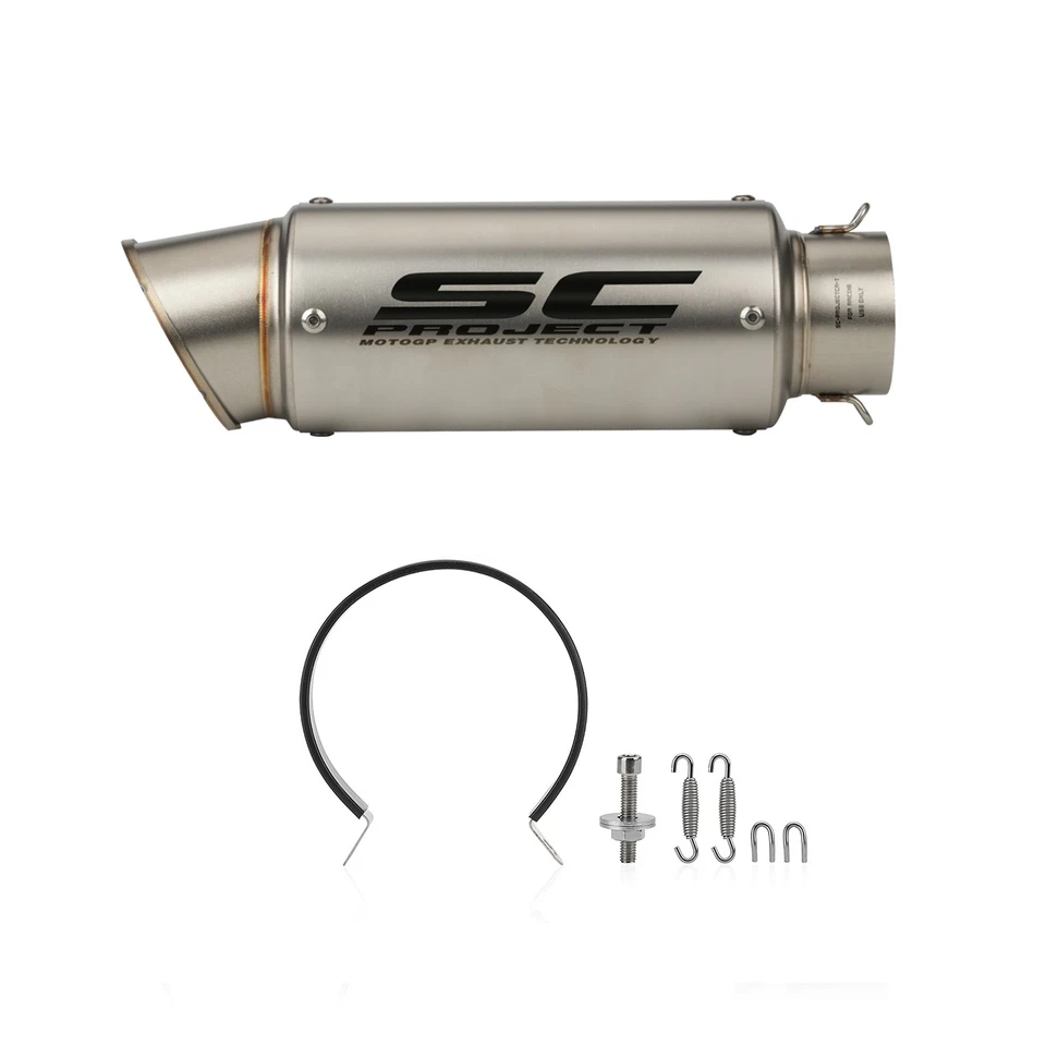 For Yamaha YZF R6 2006-2024 Mid Exhaust Pipe Slip On Muffler Tail Pipe 61mm Foto 4 de 4