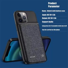 Image of Smart Batery Charging Power Case Cover for iPhone11 12 13 14 15Pro Max Plus Mini