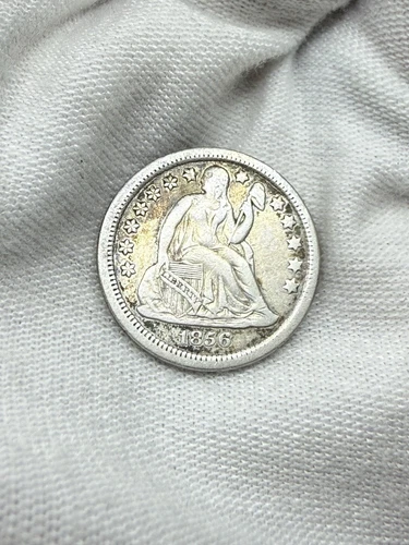 1856 Seated Liberty Dime 10c Better Grade VF+ O46