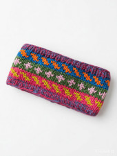 Damen Stirnband Haarband aus 100 % Wolle, gefüttert, handgefertigt