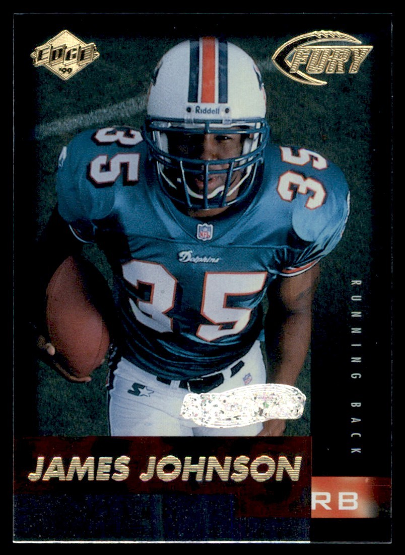 1999 Collector's Edge Fury Millennium Collection Blue James Johnson 073/100