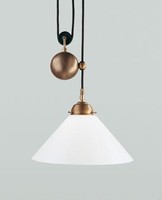 HäNgelampe Glas Blendarm Berliner Messing L:30 Cm E27 Wohnzimmer Pendelleuchte
