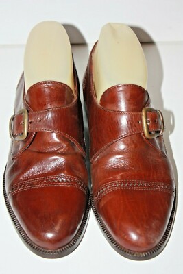 Cognac Minelli Mules MINELLI Mocassins à Boucles VINTAGE Tout Cuir
