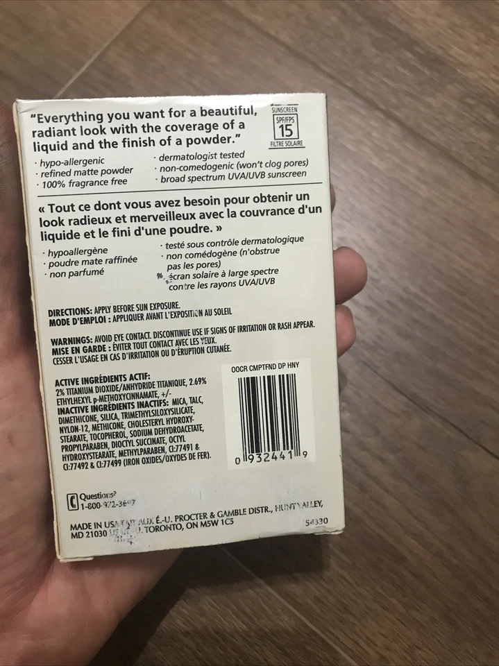 Oil Of Olay Complete Radiance Compact Foundation 82 Deep Honey, 0.31 Oz Exp 2001 - Image 2 of 4