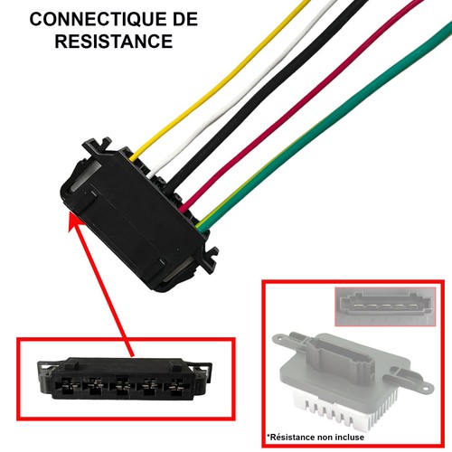 Broche de réparation résistance pulseur Air pour Peugeot 3008 5008 - 6441CQ - Photo 2/6