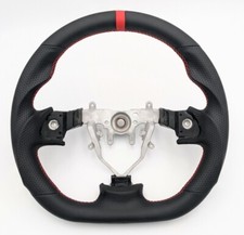 Revesol Black Steering Wheel Red Strip For 2008-2014 Subaru Impreza Sti Wrx