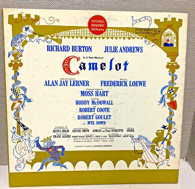 Camelot Orig Cast Richard Burton, Julie Andrews  Album Vinyl LP Exc