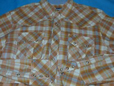 TIN HAUL PEARL SNAP WESTERN SHIRT LARGE