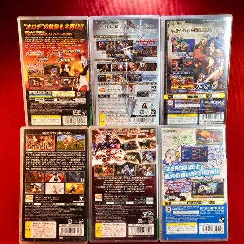 Lot 6 Set PSP Tekken Street Fighter King Of Fighters Soul Calibur Vampire Japan - Picture 3 of 10