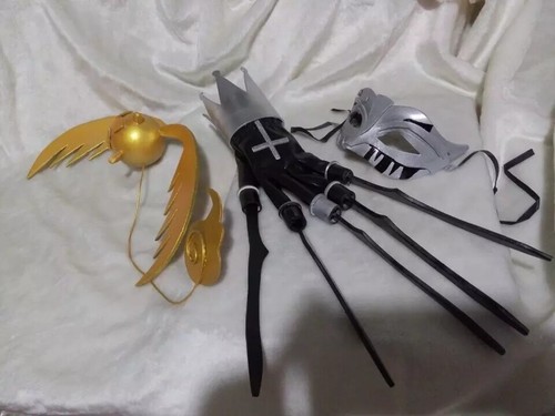 Anime D. Gray-man Allen Walker oggetti di scena cosplay maschera artiglio timcanpy set completo regalo ragazzo - Foto 5 di 10