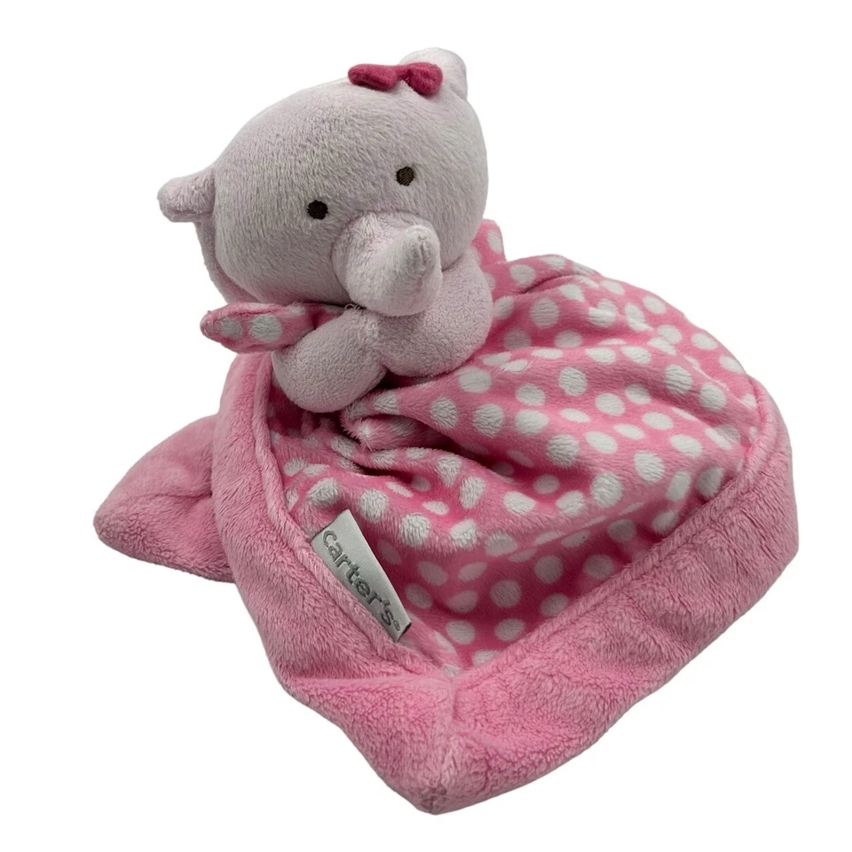 Carters розовый слон плюшевый в горошек ребенка милый зоопарк цирк мягкая игрушка - Изображение 2 из 4