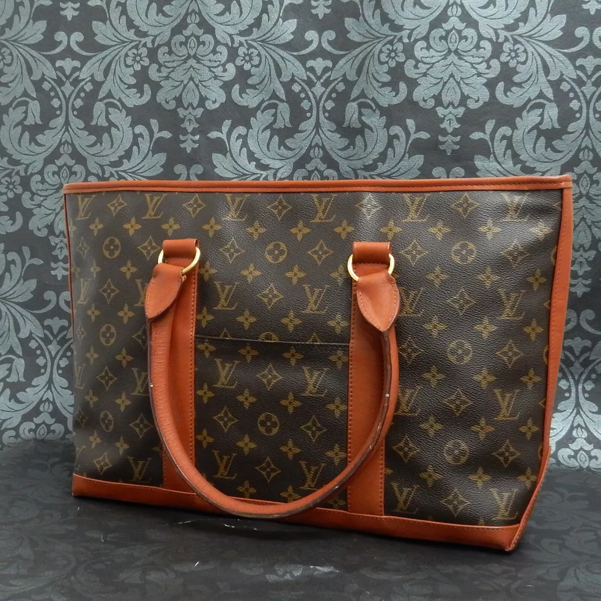 LOUIS VUITTON Vintage MONOGRAM SAC WEEKEND PM Tote Bag Handbag #6