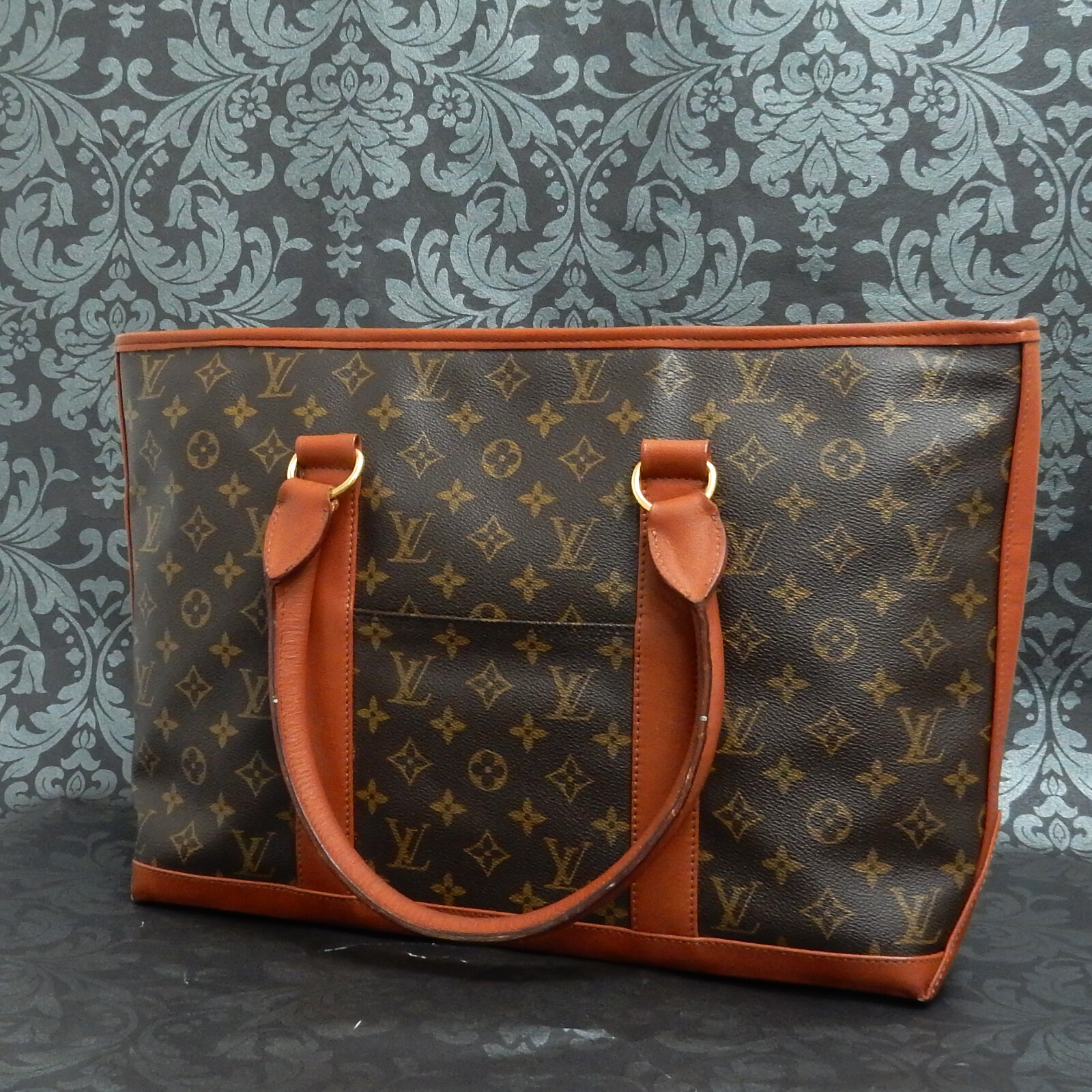 LOUIS VUITTON Vintage MONOGRAM SAC WEEKEND PM Tote Bag Handbag #6 Rise-on