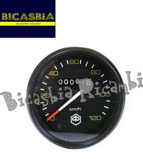 2373 - CONTACHILOMETRI CON GHIERA NERA A 120 VESPA PX 125 150 200 PRIMA SERIE
