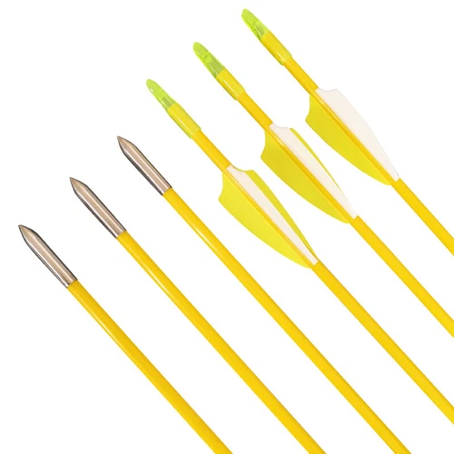 6/12pcs 31" Archery Fiberglass Arrows Target Practice Recurve Bow Hunting - Bild 4 von 49