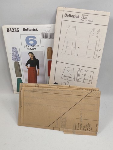 Butterick B4235 Six Sew Easy Women's Skirts (14,16, 18) Sewing Pattern - Picture 3 of 6