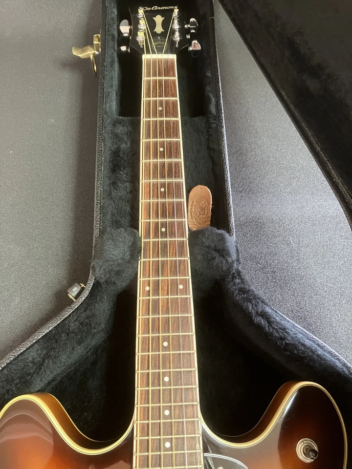 DeArmond Starfire by Guild Semi Acoustic Electric Guitar Hard case by TKL Used - Image 4 of 4