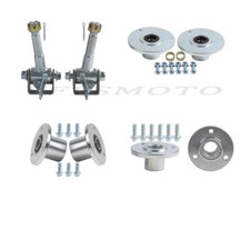 Front Rear Wheel Hubs Steering Spindle Knuckle 3/4 Stud for 5'' 6'' Tire Go Kart