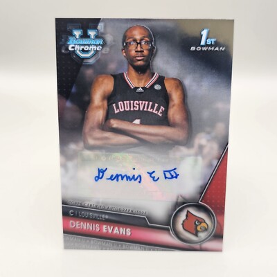 2024 Bowman U Chrome Dennis Evans 1st Bowman Auto # BCPA-DE Cardinals 