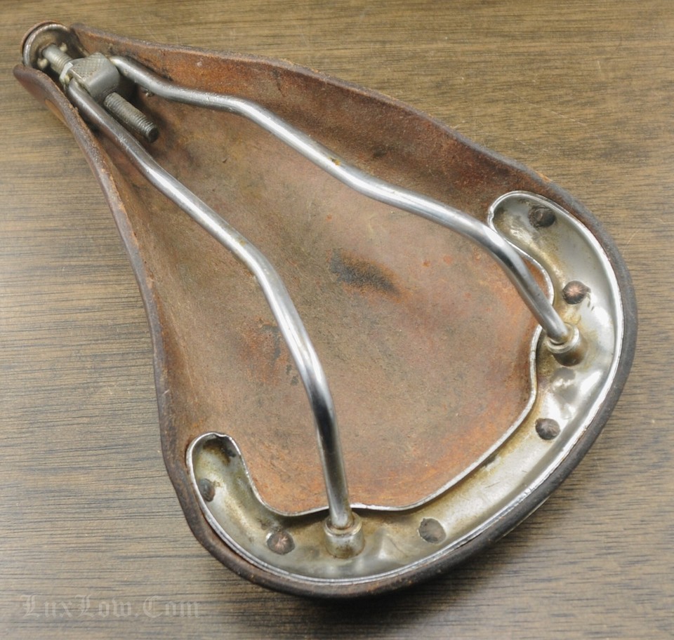 Selle Vélo Ideale 6 Cuir - Antique Randonneur, France, Super état