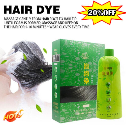 500 ml Brimles Shampoo, Herbal Bubble Grey Hair Dye Shampoo DEA - Picture 3 of 27