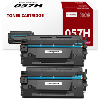 2Pack Toner Cartridge 057 for Canon 3010C001 imageCLASS 227dw MF445dw Printer