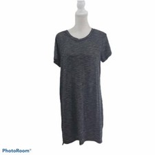 Mossimo woman's Sz L midi dress black & white short sleeve