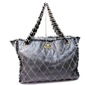 chanel leather tote bolsas