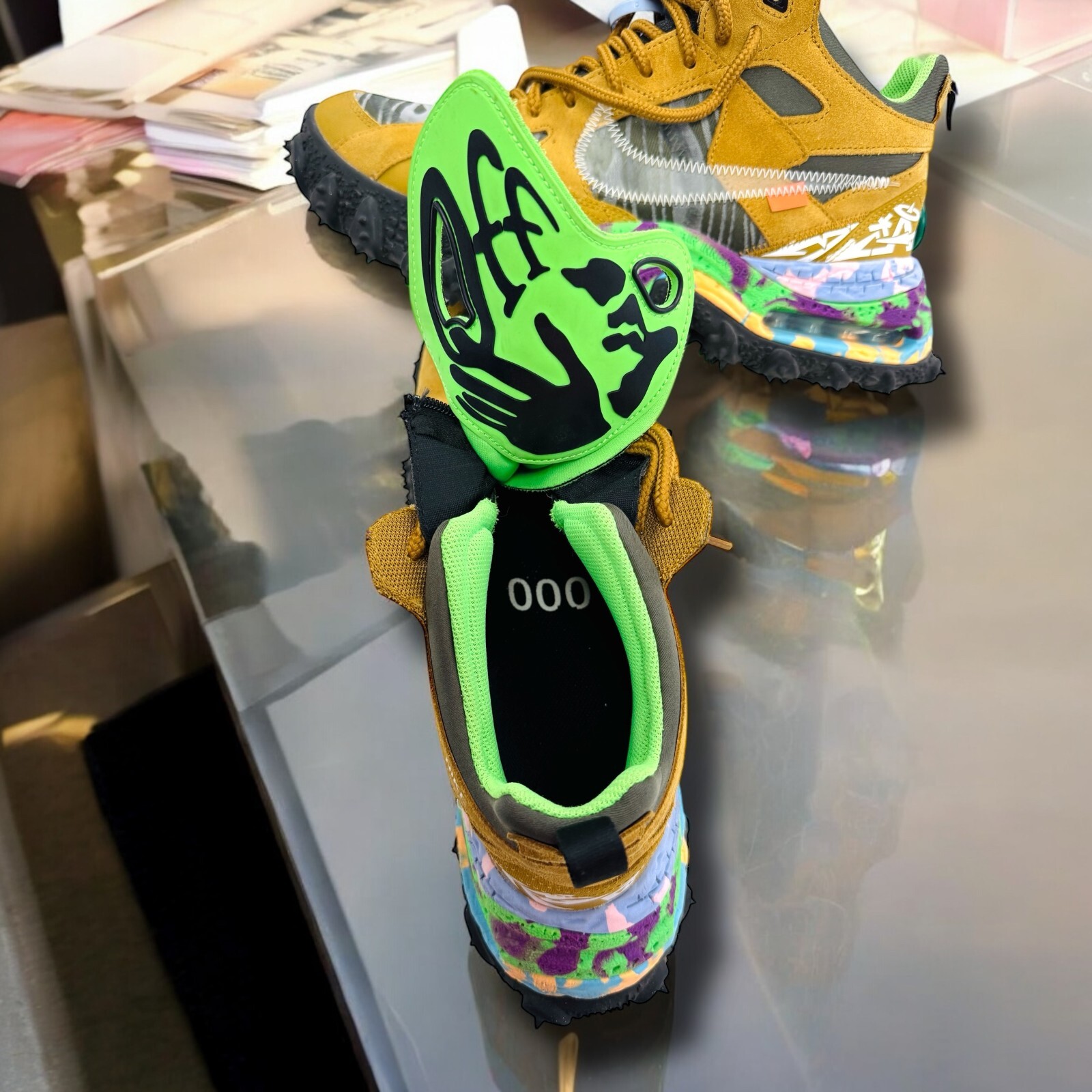 OFF WHITE X NIKE Taglia 13 Sneaker Nike Off White x Air Terra Forma beige grano DQ1615 700