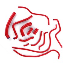 Radiator Coolant Hose For 2009-2014 Yamaha YZFR1 YZF-R1 R1 Red Silicone Pipes