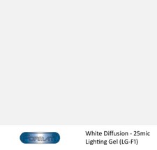 Formatt Lighting Gel: White Diffusion 25 Microns - 25' - 7.6m long; 48" -1.22m