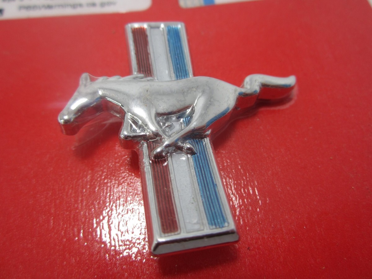 64-65 Ford Mustang Curved Glove Box Emblem SCOTT DRAKE C4ZB