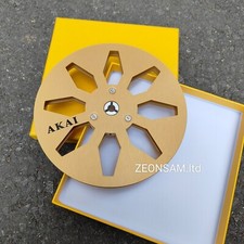1 PCS 7'' Akai Tape Reel Gold Aluminum Reel to Reel Empty Take up Reel