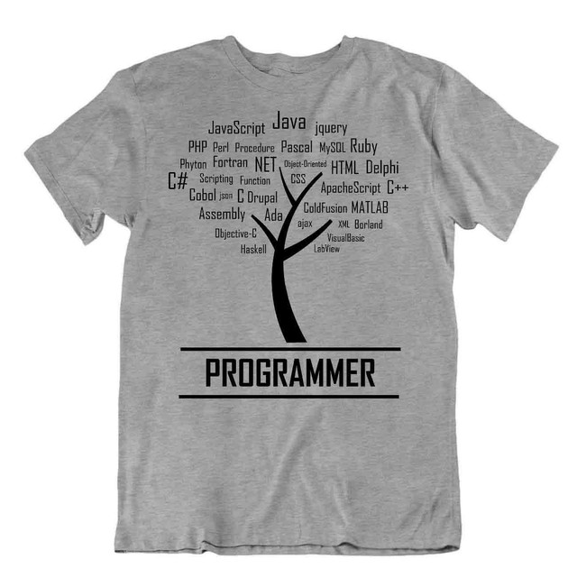 Programmer T-Shirt Computer Language Apparel Tee Networking Shirts | eBay