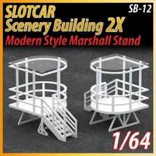 Slotcar Scenery Building Modern Style Marshal Stand 1:64 Scale Afx, Tyco
