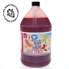 Hypothermias FRUIT PUNCH Flavor Syrup 🍧 Snow Cone Shaved Ice Syrup GALLON