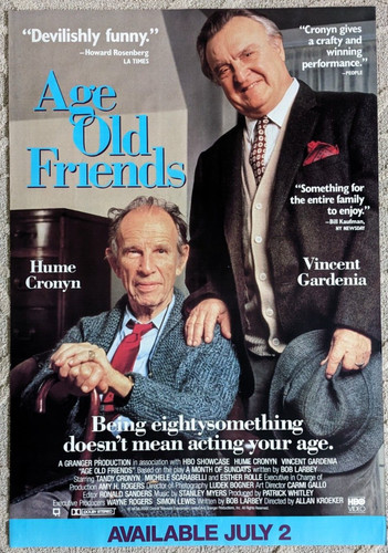 Age Old Friends 1989 Home Video Movie Poster 27X39 Rolled 1 Sheet