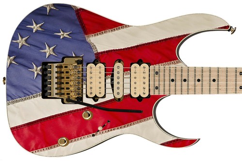Guitar Skin Axe Wrap Re-skin Vinyl USA Patriot Flag Freedom Right Electric 950 - Picture 2 of 13
