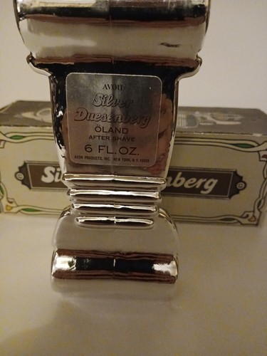 Avon Silver Duesenberg Wild Country After Shave Car Bottle Full w/ box Avon New - Picture 2 of 21