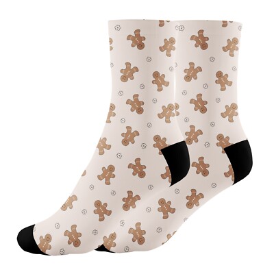 Weihnachten Lebkuchenmann Muster Unisex Socken
