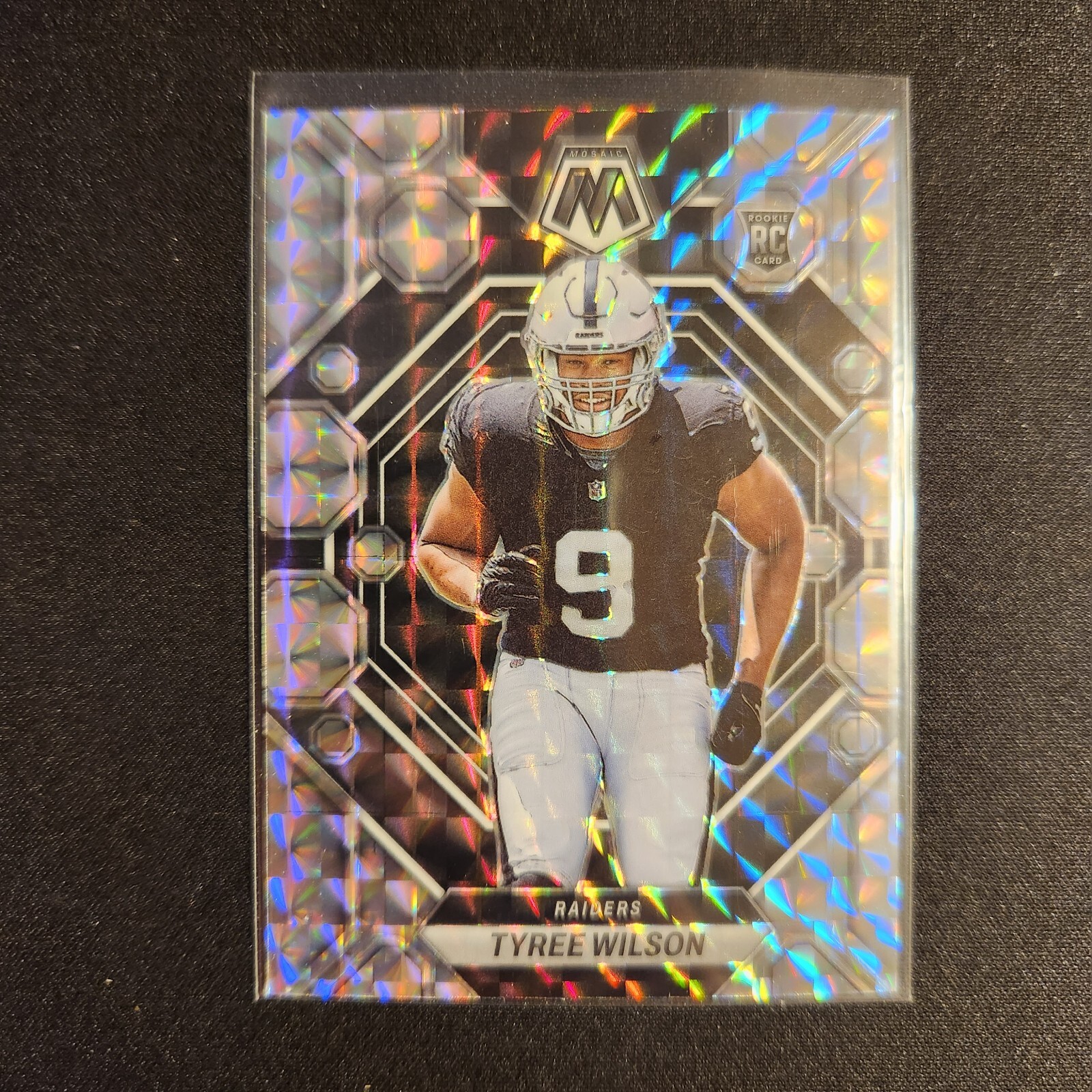 2023 Panini Mosaic Tyree Wilson #372 - Silver Mosaic Prizm - LV Raiders  L10