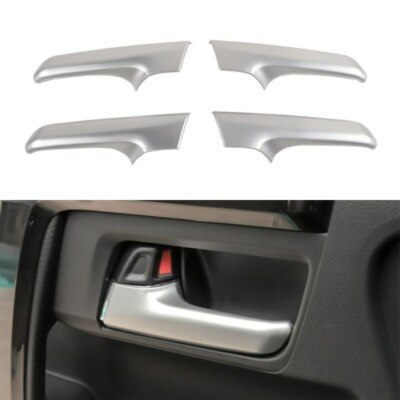 4pcs Interior Door Handle Panel Cover Trim Decoration For 4Runner 2017+ Silver